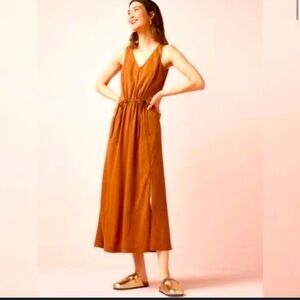 NWOT Athleta Echo Sleeveless Midi Dress Large